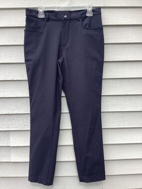 State & Liberty Tech Chino Pants Mens 34 Navy Blue Athletic Fit Stretch Mens Siz